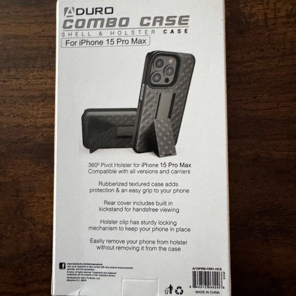 Black Combo Case for iPhone 13 Pro Max - Picture 3 of 4